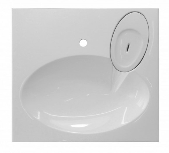 Раковина Эстет Lea 60 ФР-00003451 на стиральную машину Белая