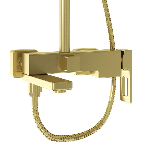 Душевая система Grossman Pragma 500.K35.03.320 Золото брашированное Душевая система Grossman Pragma 500.K35.03.320 Золото брашированное