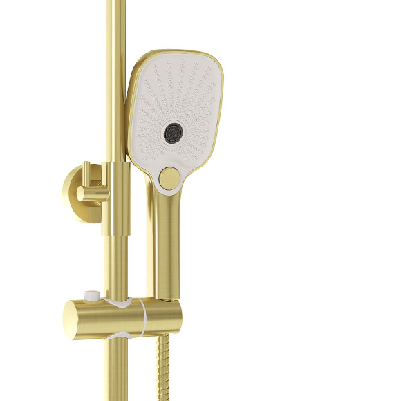 Душевая система Grossman Pragma 500.K35.03.320 Золото брашированное Душевая система Grossman Pragma 500.K35.03.320 Золото брашированное