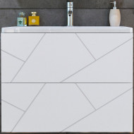 Тумба под раковину Бриклаер Кристалл 70 4627125415951 подвесная Белая