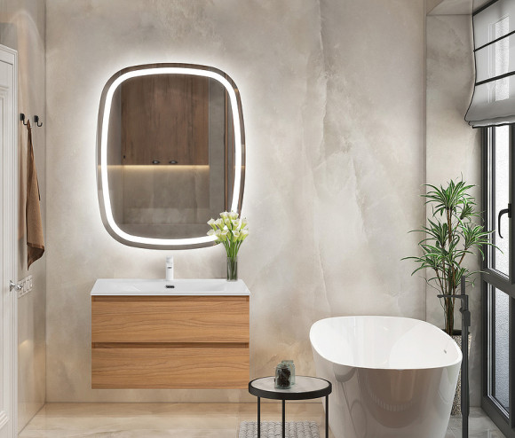 Тумба под раковину Cezares Molveno 80 MOLVENO-80-2C-SO-NC подвесная Noce Chiaro