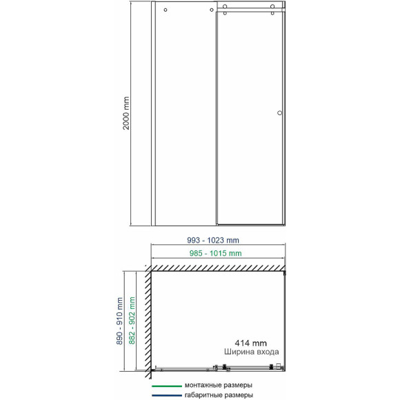 Душевой уголок WasserKRAFT Vils 100x90 56R22 профиль Хром стекло прозрачное Душевой уголок WasserKRAFT Vils 100x90 56R22 профиль Хром стекло прозрачное