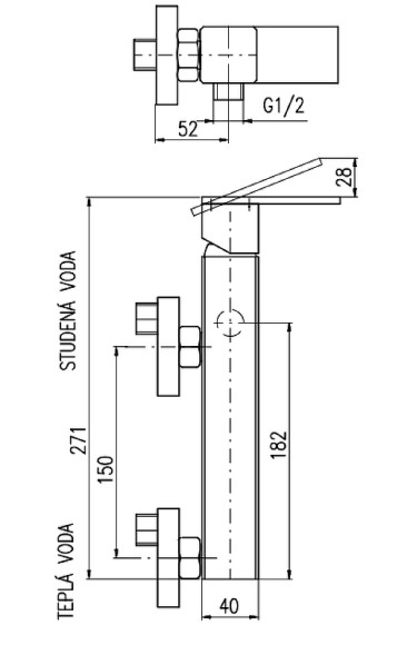 Смеситель для душа Rav Slezak Loira LR580.5 Хром Смеситель для душа Rav Slezak Loira LR580.5 Хром