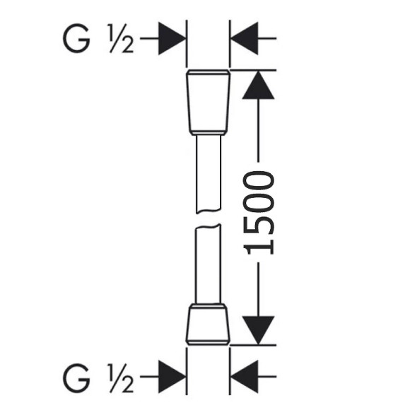 Душевой шланг Excellent Round Silver AREX.SHS.R150SL Хром Душевой шланг Excellent Round Silver AREX.SHS.R150SL Хром