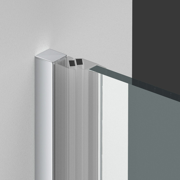 Душевая дверь Vincea Alpha 60 VDP-3AL600CL профиль Хром стекло прозрачное