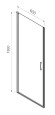 Душевая дверь Vincea Alpha 60 VDP-3AL600CL профиль Хром стекло прозрачное