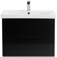 Тумба под раковину BelBagno Marino-Cer 70 MARINO-CER-700-2C-SO-NL-P подвесная Nero Lucido