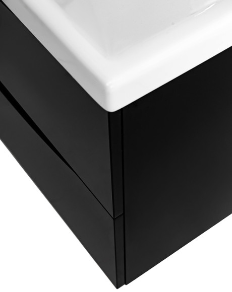 Тумба под раковину BelBagno Marino-Cer 70 MARINO-CER-700-2C-SO-NL-P подвесная Nero Lucido