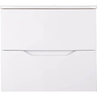 Тумба с раковиной Orange Line 60 Li-60Tuw+Ra подвесная Белая матовая