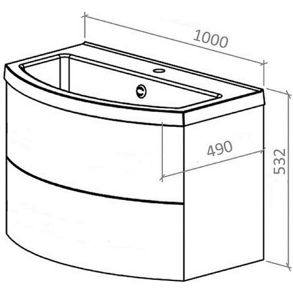Тумба под раковину Astra Form Венеция 2.0 100 03100002 подвесная Белая матовая Тумба под раковину Astra Form Венеция 2.0 100 03100002 подвесная Белая матовая