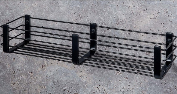 Полка корзина Colombo Design Angolare B9633.NM Черный матовый Полка корзина Colombo Design Angolare B9633.NM Черный матовый