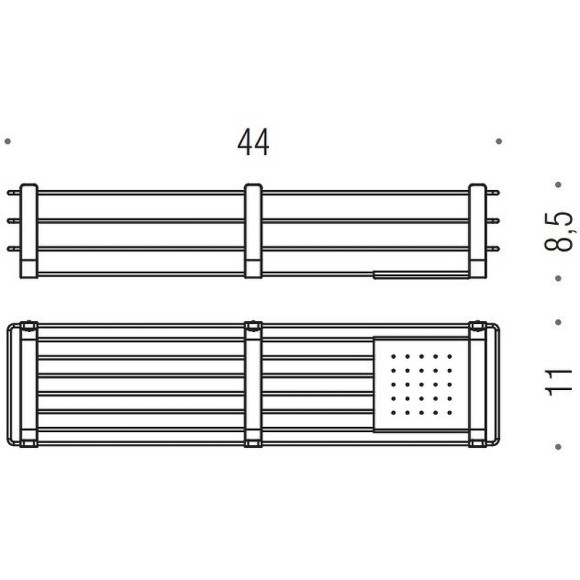 Полка корзина Colombo Design Angolare B9633.NM Черный матовый Полка корзина Colombo Design Angolare B9633.NM Черный матовый