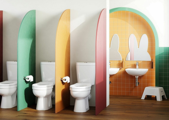 Унитаз компакт Santek Каспер Детский Стандарт 1WH501741 с бачком и сиденьем