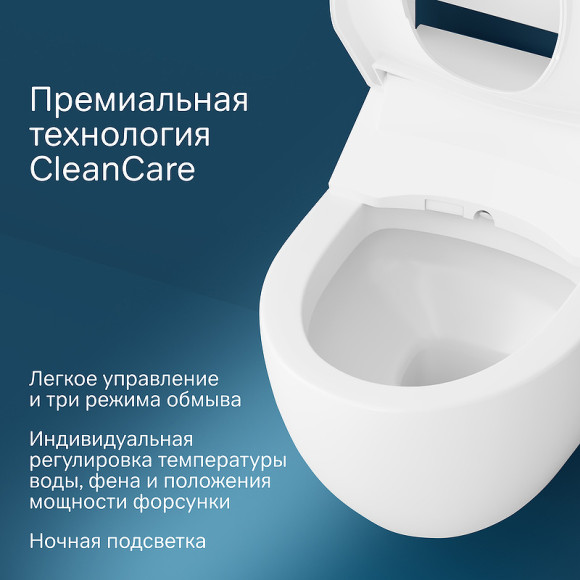 Унитаз биде AM.PM Awe C111739SC подвесной с сиденьем Микролифт