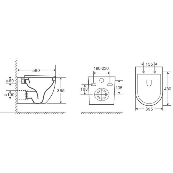 Унитаз Grossman GR-4451S подвесной с сиденьем Микролифт Унитаз Grossman GR-4451S подвесной с сиденьем Микролифт