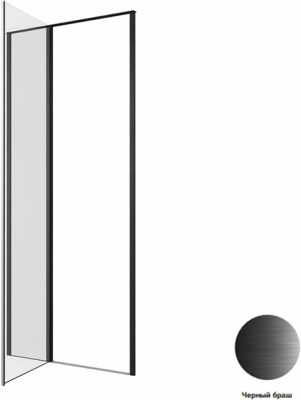 Душевая дверь Allen Brau Priority 90 3.31027.BBA профиль Черный браш стекло прозрачное Душевая дверь Allen Brau Priority 90 3.31027.BBA профиль Черный браш стекло прозрачное