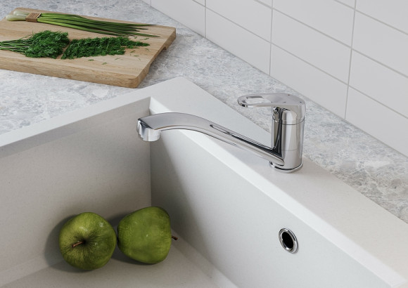 Смеситель для кухни Santek Баус WH5A40010C001 Хром Смеситель для кухни Santek Баус WH5A40010C001 Хром