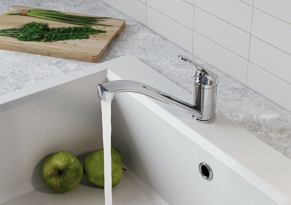 Смеситель для кухни Santek Баус WH5A40010C001 Хром Смеситель для кухни Santek Баус WH5A40010C001 Хром