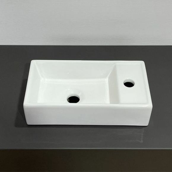 Тумба с раковиной Comforty Асти 40 00-00012835 подвесная Белый глянец