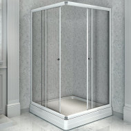 Душевой уголок Radomir 90x90 1-09-1-0-0-1180 профиль Белый стекло прозрачное