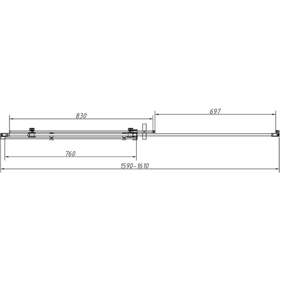 Душевой уголок Vincea Como-N 160x80 VSR-4CN8016CLB профиль Черный стекло прозрачное Душевой уголок Vincea Como-N 160x80 VSR-4CN8016CLB профиль Черный стекло прозрачное