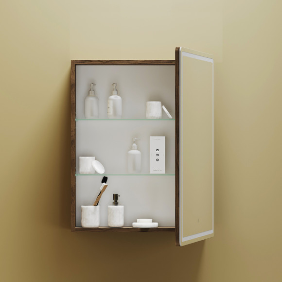 Зеркальный шкаф Sancos Mirror 60 MI60ECH с подсветкой Дуб чарльстон Зеркальный шкаф Sancos Mirror 60 MI60ECH с подсветкой Дуб чарльстон