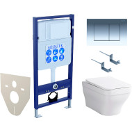 Комплект унитаза с инсталляцией Aquatek Set Aquatek Амадео cm-010 4в1 с сиденьем Микролифт и клавишей смыва Хром глянцевый Комплект унитаза с инсталляцией Aquatek Set Aquatek Амадео cm-010 4в1 с сиденьем Микролифт и клавишей смыва Хром глянцевый