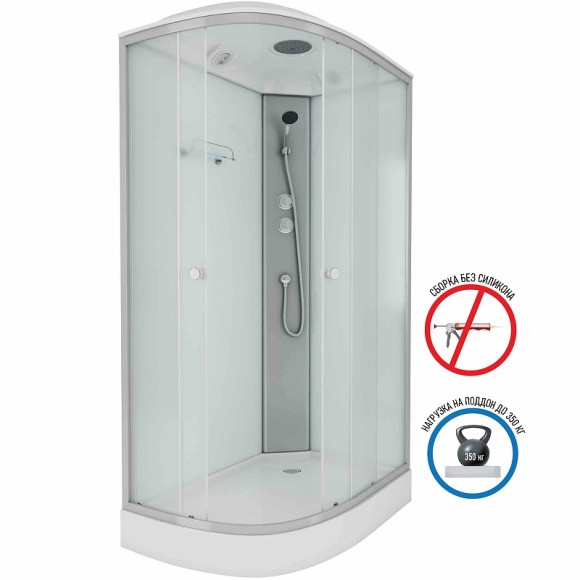 Душевая кабина Niagara Eco 120x80 R E120/80/13R/MT без гидромассажа