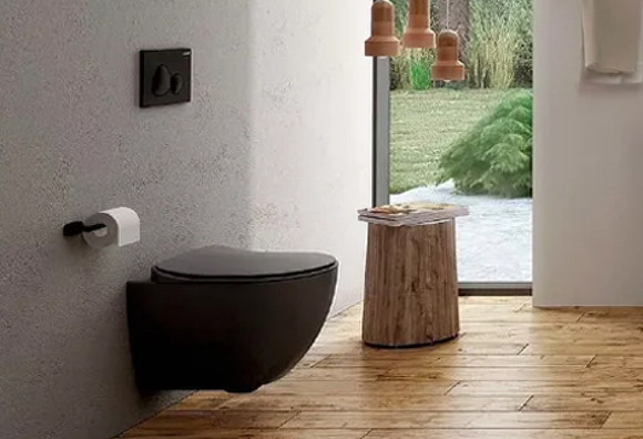 Унитаз Creavit Free FE322-11SM00E-0000 подвесной Черный матовый без сиденья Унитаз Creavit Free FE322-11SM00E-0000 подвесной Черный матовый без сиденья