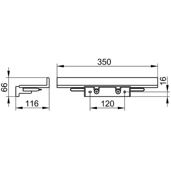 Металлическая полка Keuco Collection Reva 12859 370000 Черная матовая