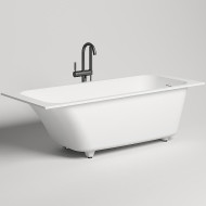 Ванна из искусственного камня Salini Orlanda Kit 170х70 102121M Белая матовая Ванна из искусственного камня Salini Orlanda Kit 170х70 102121M Белая матовая