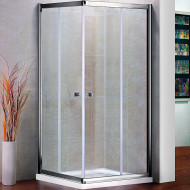 Душевой уголок Cezares Pratico 100x100 PRATICO-A-2-100-C-Cr профиль Хром стекло прозрачное