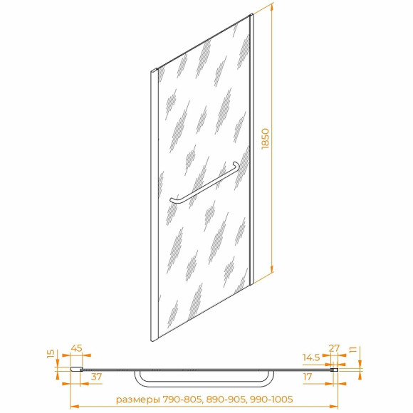 Душевая стенка RGW Z-060-1B 90 352206109-14 профиль Черный стекло прозрачное Душевая стенка RGW Z-060-1B 90 352206109-14 профиль Черный стекло прозрачное