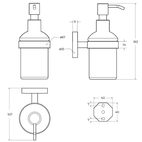 Дозатор для жидкого мыла Cezares Relax RELAX-SOIS-V-BORO Брашированное золото Дозатор для жидкого мыла Cezares Relax RELAX-SOIS-V-BORO Брашированное золото