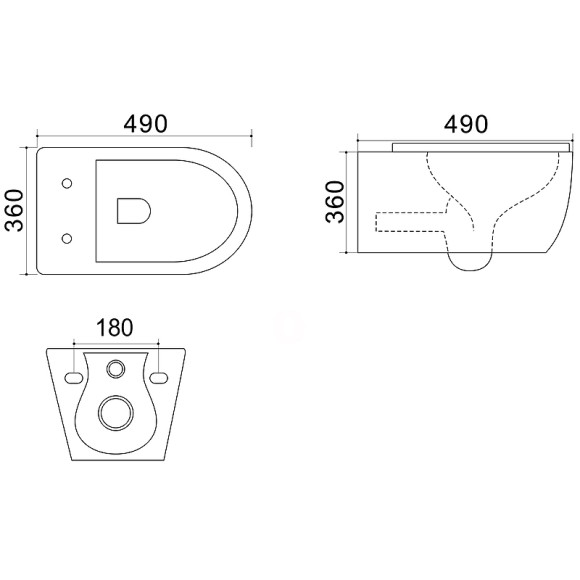 Комплект унитаза с инсталляцией Azario Geno AZ-8010-1000+AZ-8200-0011+AZ-2196D с сиденьем Микролифт и клавишей смыва Хром глянцевый