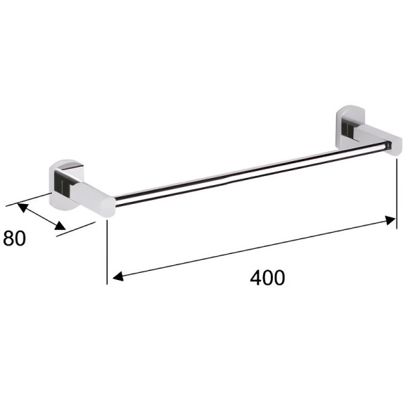 Полотенцедержатель Remer Forma FR40CR Хром Полотенцедержатель Remer Forma FR40CR Хром