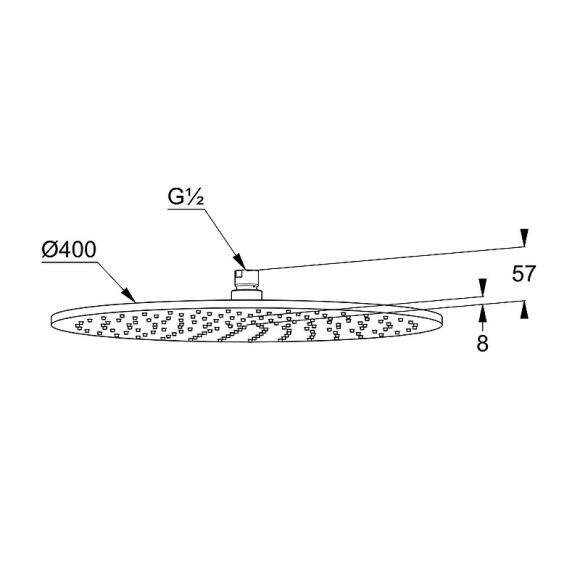 Верхний душ Kludi A-Qa 6434087-00 Черный матовый Хром Верхний душ Kludi A-Qa 6434087-00 Черный матовый Хром