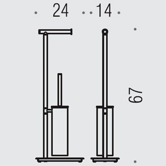 Напольная стойка Colombo Design Square B9907.NM Черная матовая Напольная стойка Colombo Design Square B9907.NM Черная матовая