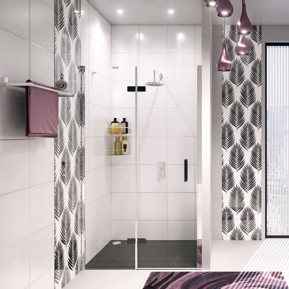 Душевая дверь WasserKRAFT Aller 120 L 10H05LBLACK MATT профиль Хром матовый стекло прозрачное Душевая дверь WasserKRAFT Aller 120 L 10H05LBLACK MATT профиль Хром матовый стекло прозрачное