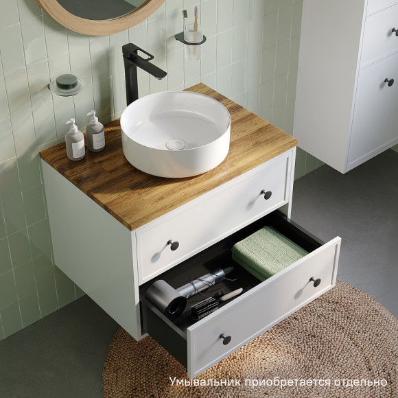 Тумба под раковину Iddis Torr 70 TOR70WBi95K подвесная Белая матовая