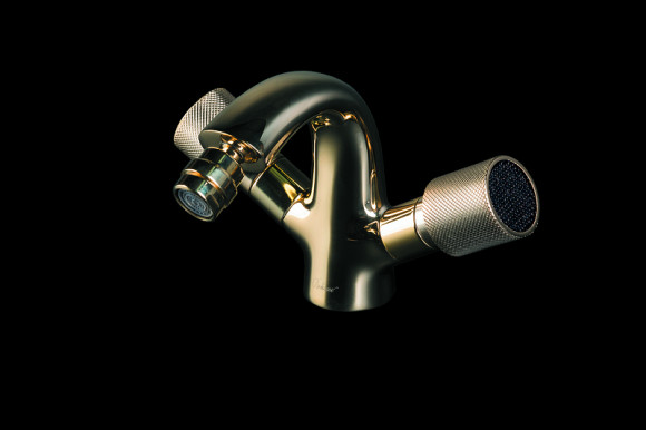 Смеситель для биде Boheme Royal Cristal 296-Royal/CRST black Золото