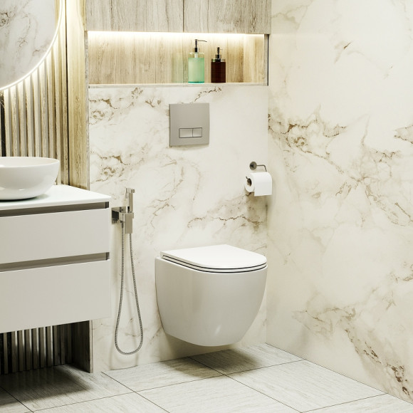 Инсталляция Grossman Classic 980.T1.04.110.110 для унитаза с клавишей смыва Хром матовый Инсталляция Grossman Classic 980.T1.04.110.110 для унитаза с клавишей смыва Хром матовый