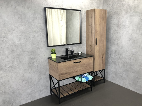 Зеркало Comforty Бредфорд 90 00004147988 Черное