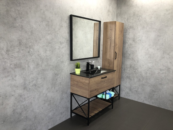 Зеркало Comforty Бредфорд 90 00004147988 Черное