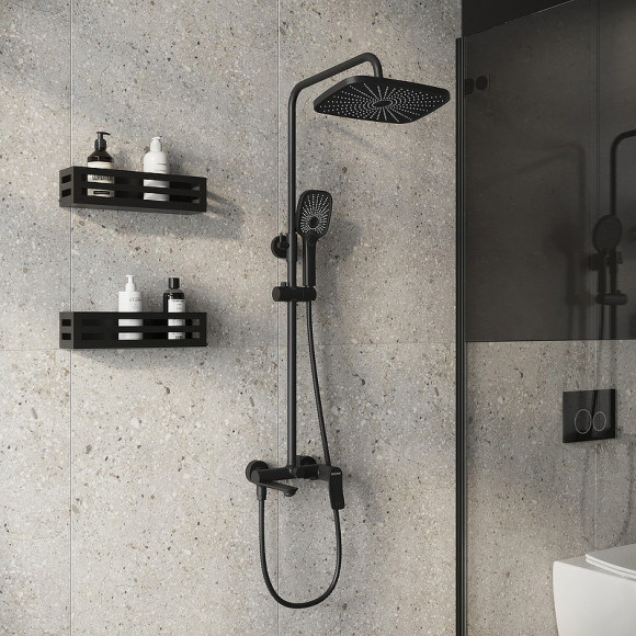 Душевая система Grossman Advans 500.K35.09.210 Черная матовая Душевая система Grossman Advans 500.K35.09.210 Черная матовая