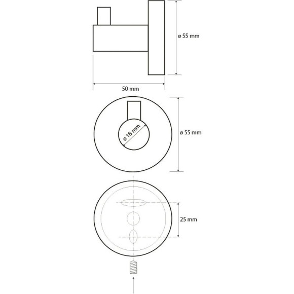 Крючок для полотенец Bemeta Neo 104106025 Нержавеющая сталь