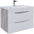 Тумба под раковину Grossman Талис 80 108014 подвесная Бетон пайн Белый глянец