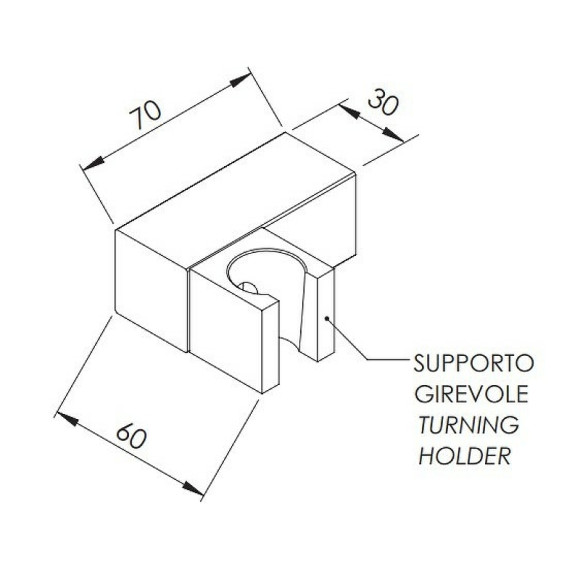 Держатель ручного душа Remer 339SSNO Черный матовый Держатель ручного душа Remer 339SSNO Черный матовый