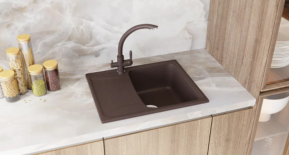 Смеситель для кухни Ulgran Classic U-017-308 Черный Смеситель для кухни Ulgran Classic U-017-308 Черный