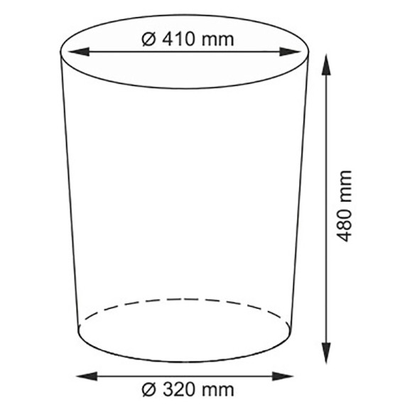 Корзина для белья WasserKRAFT Leine WB-350-M с крышкой Светло-коричневая
